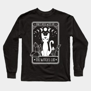 Witch cat tarot card Long Sleeve T-Shirt